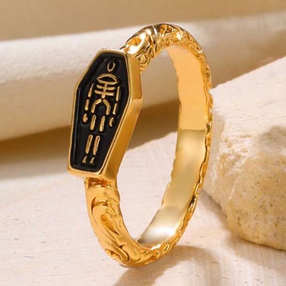 Gold Skeleton Ring - Picture 3 of 6